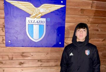 Marco Ciaramitaro, attaccante della Tor Tre Teste in prova alla Lazio (Foto &copy;Tor Tre Teste)